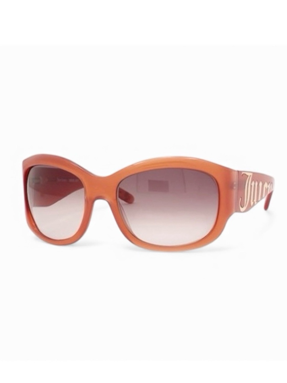 JUICY COUTURE 2000s Y2K Choose Juicy Pink Gold Gossip Sunglasses